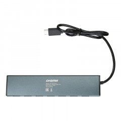 Разветвитель USB C Digma HUB-7U3.0-UC-G 7порт. серый - фото 4