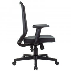 Кресло VB_Echair-663 ТC сетка/ткань черный пластик Кресло VB_Echair-663 ТC сетка/ткань черный пластик - фото 3