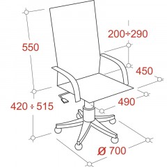 Кресло VB_Echair-663 ТC сетка/ткань черный пластик Кресло VB_Echair-663 ТC сетка/ткань черный пластик - фото 10