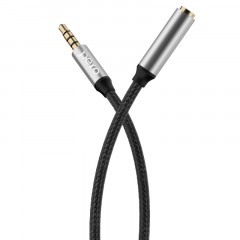 Кабель удлинитель PERO MC-03 JACK 3.5, 2м, Black Кабель удлинитель PERO MC-03 JACK 3.5, 2м, Black - фото 3