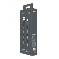 Кабель USB PERO DC-04 micro-USB, 2,5А, 2м, Silver-black Кабель USB PERO DC-04 micro-USB, 2,5А, 2м, Silver-black - фото 4