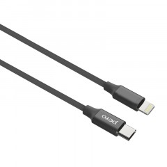 Кабель USB PERO DC-05 Type-C to Lightning, 3А, 1м, Black Кабель USB PERO DC-05 Type-C to Lightning, 3А, 1м, Black - фото 2