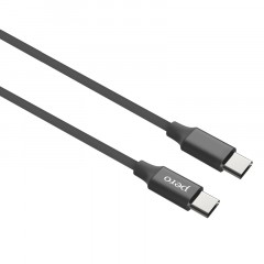 Кабель USB PERO DC-05 Type-C to Type-C, 3А, 60W, 1м, Black - фото 2