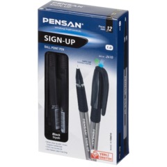 Ручка шариковая неавтомат. PENSAN SIGN-UP черн,1,0,масл,манж,2410/12 - фото 6