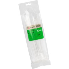 Хомут стяжка нейлоновая (белый) КСС 4x250 (100шт/уп) Fortisflex 49398 - фото 2