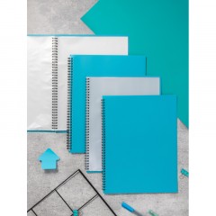Папка файловая на спирали, 20файлов Attache Selection Black&Blue, А4,400мкм Папка файловая на спирали, 20файлов Attache Selection Black&Blue, А4,400мкм - фото 4
