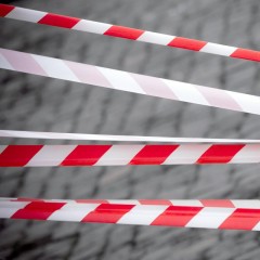 Лента оградительная красно-белая 75мм х250м Лента оградительная красно-белая 75мм х250м - фото 5