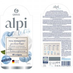 Гель для стирки ALPI white gel конц для белых вещей 1,8л - фото 2