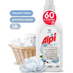 Гель для стирки ALPI white gel конц для белых вещей 1,8л - фото 4