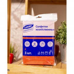 Салфетки хозяйственные Luscan Professional 300г/м2 40х40см 3шт/уп красные Салфетки хозяйственные Luscan Professional 300г/м2 40х40см 3шт/уп красные - фото 5