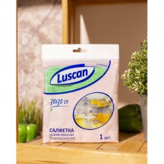 Салфетка хозяйственная Luscan из микрофибры универ 200г/м2 30х30см зеленая Салфетка хозяйственная Luscan из микрофибры универ 200г/м2 30х30см зеленая - фото 4
