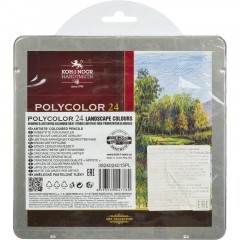 Карандаши цветные худож POLYCOLOR Пейзаж 24цв/наб мет.кор. 3824024015PL Карандаши цветные худож POLYCOLOR Пейзаж 24цв/наб мет.кор. 3824024015PL - фото 3