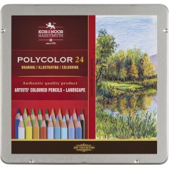 Карандаши цветные худож POLYCOLOR Пейзаж 24цв/наб мет.кор. 3824024015PL Карандаши цветные худож POLYCOLOR Пейзаж 24цв/наб мет.кор. 3824024015PL - фото 4