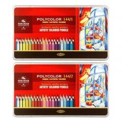 Карандаши цветные худож POLYCOLOR 3828 144цв/наб мет.кор. 3828144001PL Карандаши цветные худож POLYCOLOR 3828 144цв/наб мет.кор. 3828144001PL - фото 2