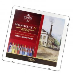 Карандаши акварельные MONDELUZ Пейзаж 24цв/наб металл.коробка 3724024013PL Карандаши акварельные MONDELUZ Пейзаж 24цв/наб металл.коробка 3724024013PL - фото 2