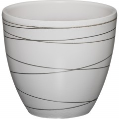 Горшок керамичес.с подстав.,2,4л.,Д175 Ш175 В160,бел,арт.558612014,BH-04-2 - фото 3