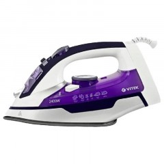 Утюг VITEK 1257-VT-02, мощность 2400 вт, материал подошвы UniCera - фото 5