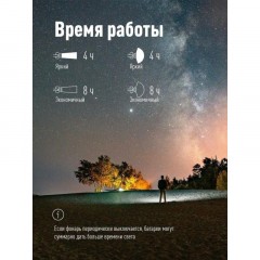 Фонарь КОСМОС KocH3WDLith, 3Вт ХРЕ, 3Вт СОВ, сменный акк 1200mAh Фонарь КОСМОС KocH3WDLith, 3Вт ХРЕ, 3Вт СОВ, сменный акк 1200mAh - фото 5