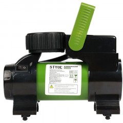 Компрессор автомобильный STVOL SCR45D, манометр, фонарь 45 л/мин, 14А - фото 2