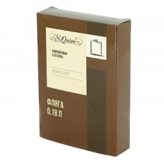 Фляга S.Quire 0,27 л, сталь+искусственная кожа, черная,TB09-3412-30 - фото 2