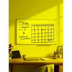 Доска магнитно-маркерная Attache Classic 60х90 лак, ПВХ профиль - фото 9