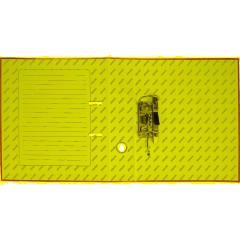 Папка-регистратор 75мм  Attache Neon А4 зеленый б/мет уголка, лам картон - фото 5