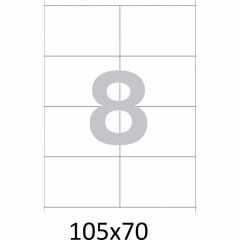Этикетки самоклеящиеся кауч.к 105х70 8шт/л А4(100л/уп) - фото 4