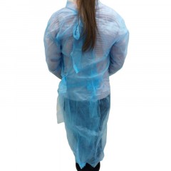 Халат н/с, на завязк, рук.рез, дл.140 см, XXL,пл.25,гол, 10 шт/уп Халат н/с, на завязк, рук.рез, дл.140 см, XXL,пл.25,гол, 10 шт/уп - фото 2