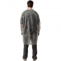 Халат н/с процед, рук.рез, на липуч, XL, дл.110см, пл 17, белый, 10шт/уп Халат н/с процед, рук.рез, на липуч, XL, дл.110см, пл 17, белый, 10шт/уп - фото 4