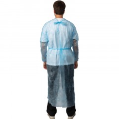 Халат н/с , на завязк, рук.рез, дл.140см, XL, пл 25, голуб, 10 шт/уп Халат н/с , на завязк, рук.рез, дл.140см, XL, пл 25, голуб, 10 шт/уп - фото 4