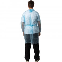 Халат н/с , на завязк, рук.рез, дл.110см, XXL, пл 25, голуб, 10 шт/уп Халат н/с , на завязк, рук.рез, дл.110см, XXL, пл 25, голуб, 10 шт/уп - фото 4