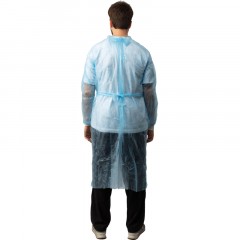 Халат н/с , на завязк, рук.манж, дл.140см, XL, пл 25, голуб, 10 шт/уп Халат н/с , на завязк, рук.манж, дл.140см, XL, пл 25, голуб, 10 шт/уп - фото 4