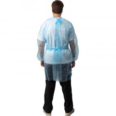 Халат н/с, на завязк, рук.манж, дл.140см, XXL,пл 25, голуб, 10 шт/уп Халат н/с, на завязк, рук.манж, дл.140см, XXL,пл 25, голуб, 10 шт/уп - фото 4