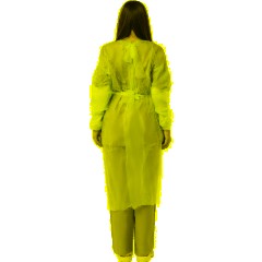 Халат н/с, на завязк, рук.манж, дл.140см, XXL,пл 25, голуб, 10 шт/уп - фото 5