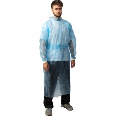 Халат н/с , на завязк, рук.манж, дл.110см, XXL,пл 20, голуб, 10 шт/уп Халат н/с , на завязк, рук.манж, дл.110см, XXL,пл 20, голуб, 10 шт/уп - фото 3