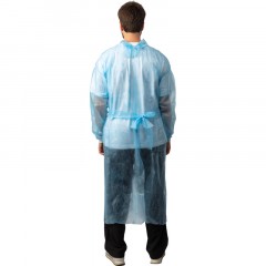 Халат н/с , на завязк, рук.манж, дл.110см, XXL,пл 20, голуб, 10 шт/уп Халат н/с , на завязк, рук.манж, дл.110см, XXL,пл 20, голуб, 10 шт/уп - фото 4