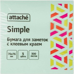 Стикеры Attache Simple куб 76х76, пастель 3 цвета 300 л - фото 3