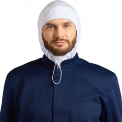 Балаклава трикотаж плотность 160г с вентиляцией р-р универсальный цв.белый - фото 8