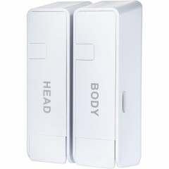 Дозатор для жидкого мыла 2x380мл пластик белый M-9029W-2