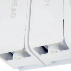 Дозатор для жидкого мыла 2x380мл пластик белый M-9029W-2 - фото 6