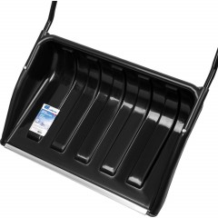 Движок для уборки снега пластик 690х470х1420мм стальн рукоят Сибртех 61642 - фото 3