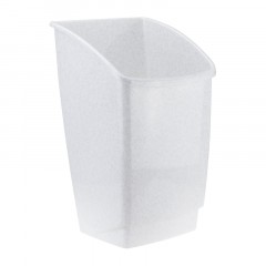 Ведро мусорное пласт 7л прям сер с черн крыш-маят мрамор 210х370х200мм_СПБ - фото 3