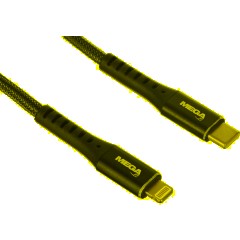 Кабель МОЩНОСТЬ, 1м, Type-C to Lightning,  нейл, черный BT-JCBL-009/U210PD - фото 8