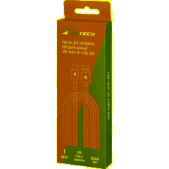 Кабель  U152/BT-JCBL-003, 2,4A, 1м, USB - Type-C, TPE, белый - фото 4