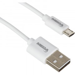 Кабель 2,4A, 1м, USB - Micro-USB, TPE, белый BT-JCBL-004/U152 - фото 2