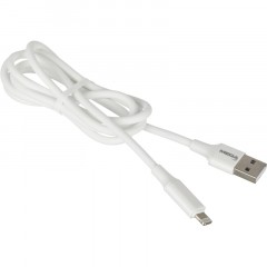 Кабель 2,4A, 1м, USB - Lightning, TPE, силикон, белый BT-JCBL-005/U28 - фото 4
