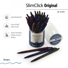 Ручка шариковая автомат. SlimClick.ORIGINAL 0,5мм синяя,в асс 20-0075 Ручка шариковая автомат. SlimClick.ORIGINAL 0,5мм синяя,в асс 20-0075 - фото 8