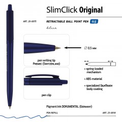 Ручка шариковая автомат. SlimClick.ORIGINAL 0,5мм синяя,в асс 20-0075 Ручка шариковая автомат. SlimClick.ORIGINAL 0,5мм синяя,в асс 20-0075 - фото 10