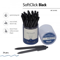 Ручка шариковая автомат. SoftClick.Black 0.7мм синяя 20-0102 Ручка шариковая автомат. SoftClick.Black 0.7мм синяя 20-0102 - фото 3