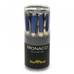 Ручка шариковая неавтомат. MONACO т-син.корп,0,5,син,манж20-0125/07 Ручка шариковая неавтомат. MONACO т-син.корп,0,5,син,манж20-0125/07 - фото 4